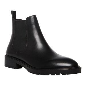 Steve Madden Women's Leopold Black Leather Chelsea Boot size 8.5